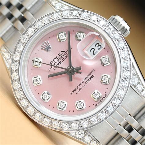 rolex damenuhr mit rosa zifferblatt|Rolex Lady.